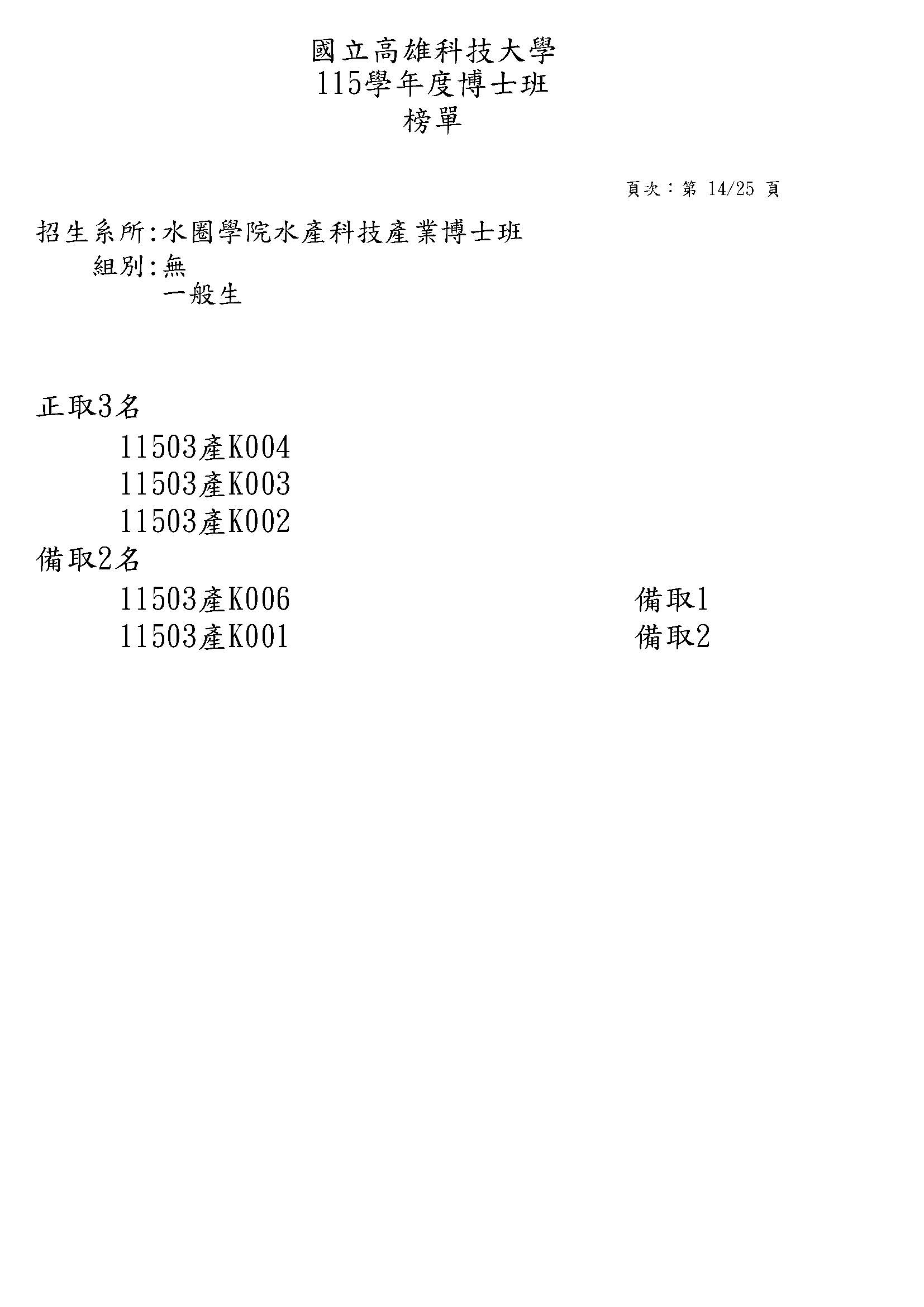 榜單